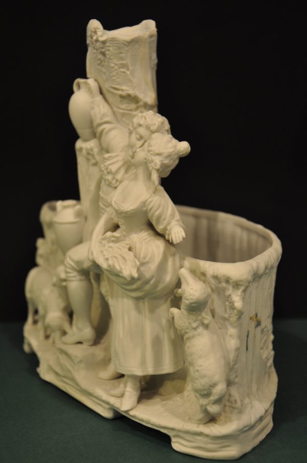Jardinière et Soliflor en Biscuit Ancien – Image 5