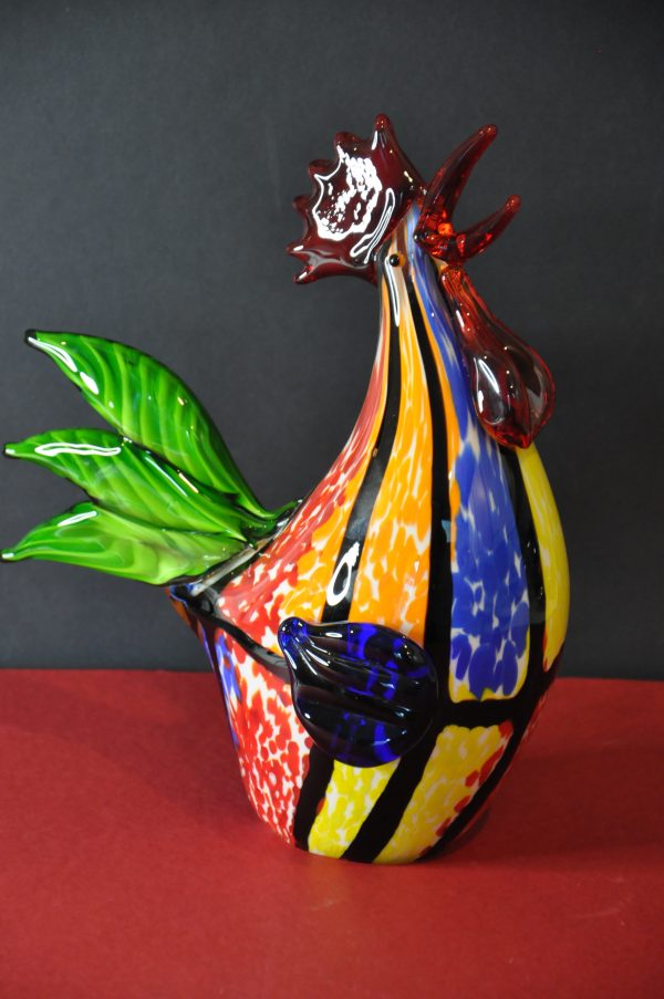 Superbe coq en verre de Murano – Image 8