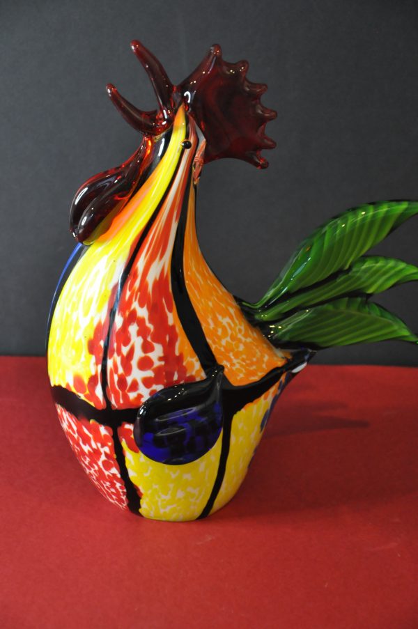 Superbe coq en verre de Murano – Image 6