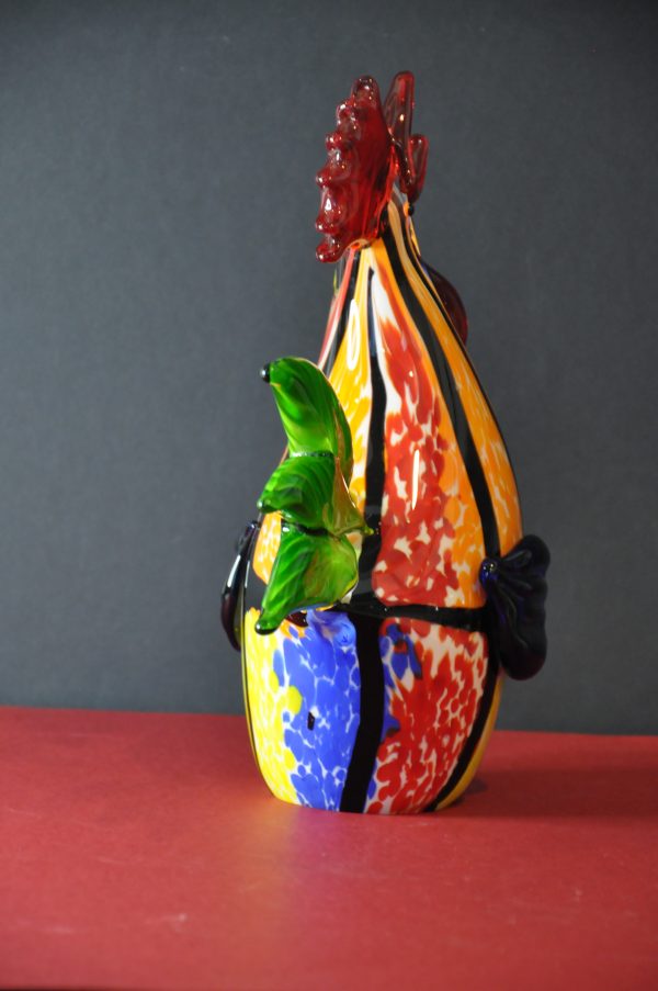 Superbe coq en verre de Murano – Image 5