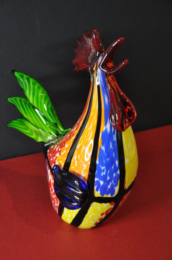Superbe coq en verre de Murano – Image 4