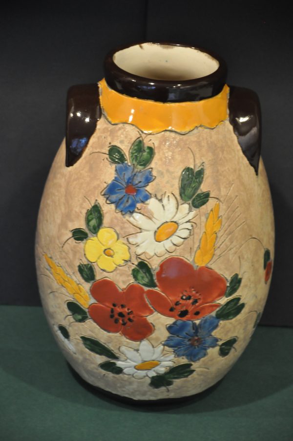 Vase  à anses à fonds pansu - Jerôme Massier Fils- Vallauris - – Image 9