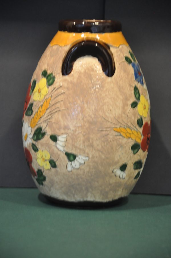 Vase  à anses à fonds pansu - Jerôme Massier Fils- Vallauris - – Image 6