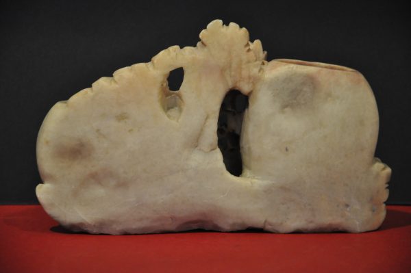 Encrier et Rince Pinceaux  sculpté  vintage  en Stéatite (Pierre de Lard) – Image 8