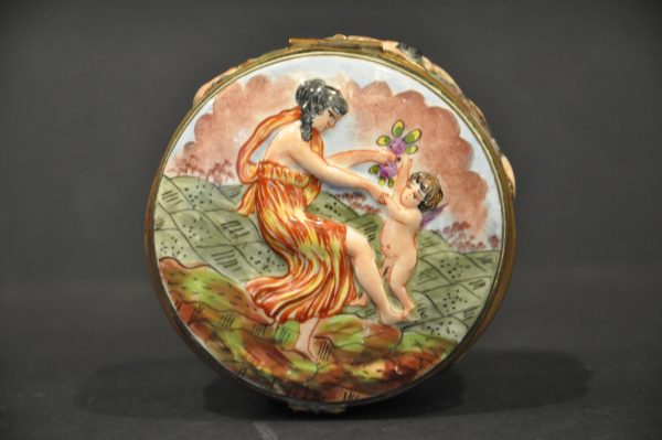 Ancienne Boîte à Bijoux en Porcelaine de Capodimonte XIXème – Image 7