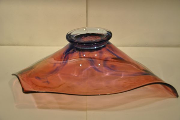 Grande coupe contemporaine en verre du maître verrier Marc DALIGAULT – Image 4