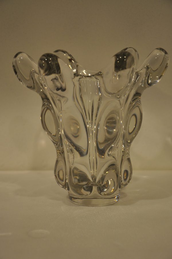 Cristallerie de Vannes-le-Chatel - Art Vannes - Vase en cristal "Tête de girafe"
