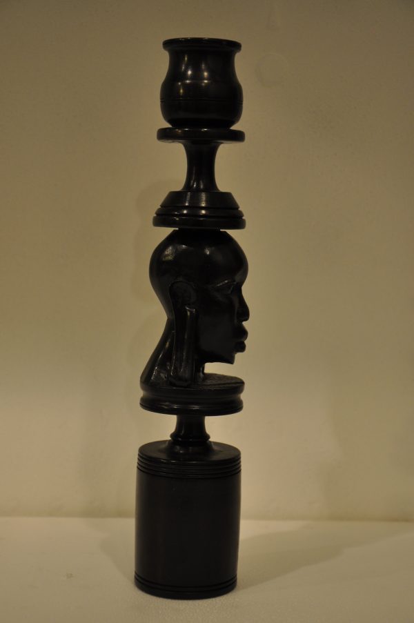 Bougeoir en Ébène - Visage Massaï – Image 6