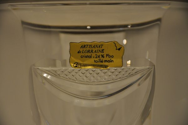 Superbe seau à champagne de luxe en cristal de Lorraine 24% Pbo - et doré à l'or fin 24 carats – Image 15