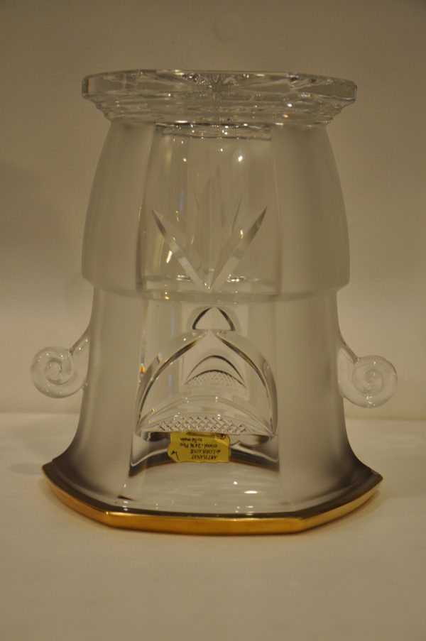 Superbe seau à champagne de luxe en cristal de Lorraine 24% Pbo - et doré à l'or fin 24 carats – Image 6