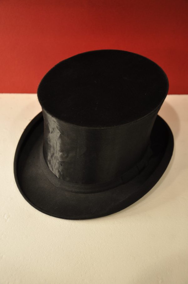 Chapeau claque noir vintage – Image 7