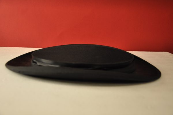 Chapeau claque noir vintage – Image 4
