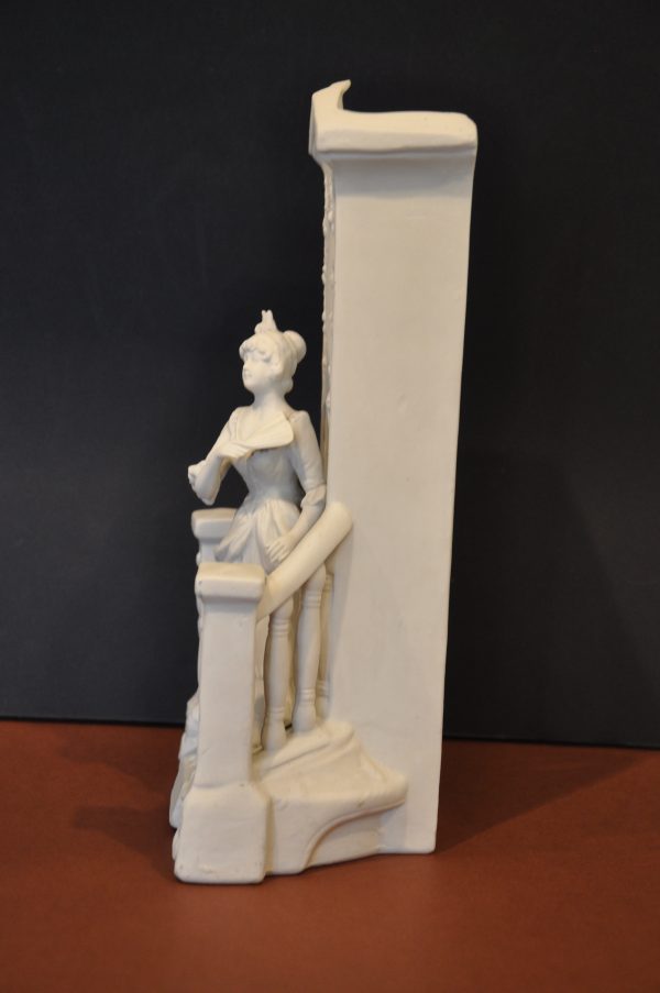ANCIENNE BOUQUETIERE EN BUISCUIT DE PORCELAINE – Image 7