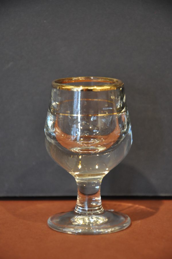 12 Verres à digestif Verres à pied avec liseré doré – Image 6