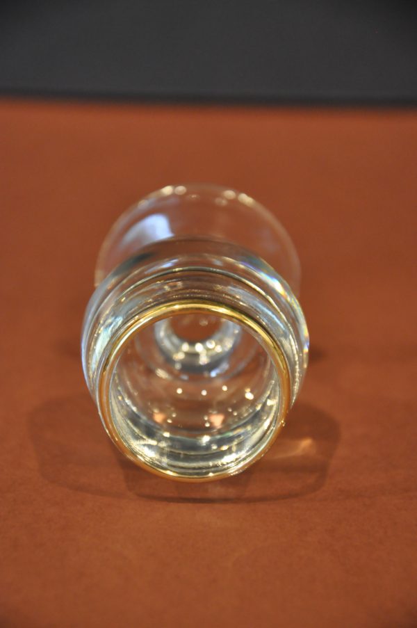 12 Verres à digestif Verres à pied avec liseré doré – Image 4