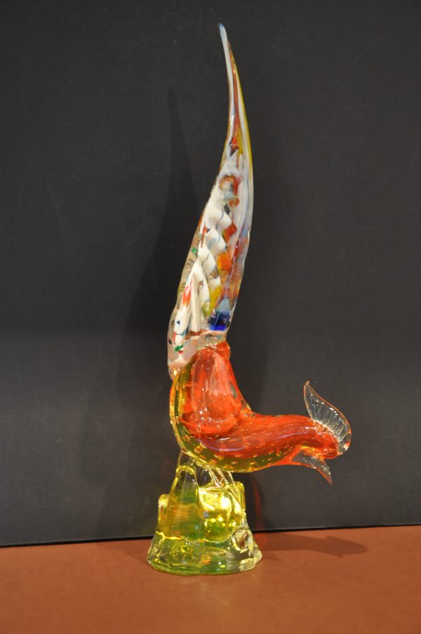 Superbe Faisan en verre de Murano