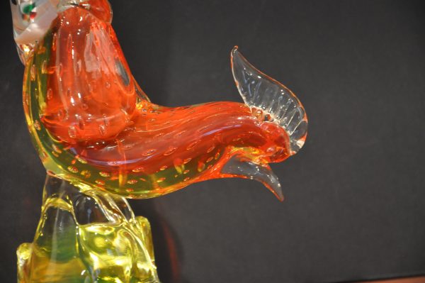 Superbe Faisan en verre de Murano – Image 11