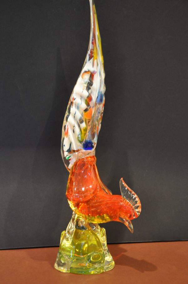 Superbe Faisan en verre de Murano – Image 9