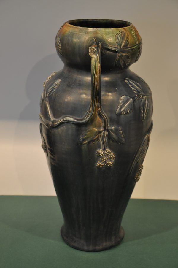 Vase Art Nouveau de Strasbourg en terre cuite – Image 7