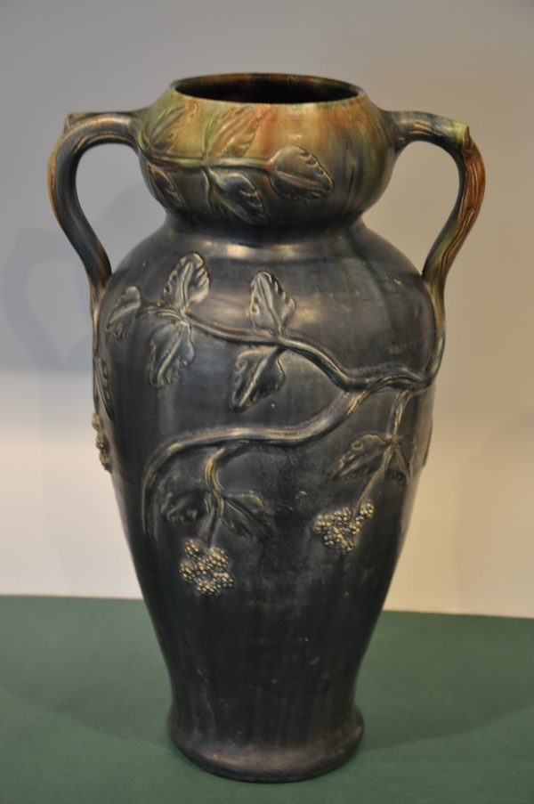 Vase Art Nouveau de Strasbourg en terre cuite – Image 6