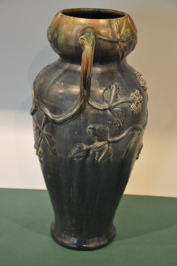 Vase Art Nouveau de Strasbourg en terre cuite – Image 5