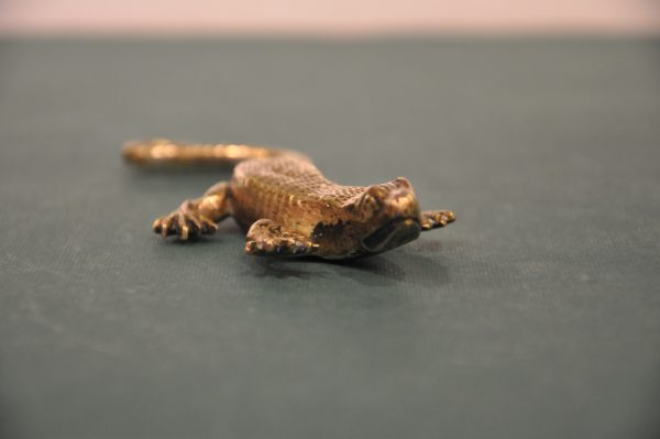 Lézard vintage en laiton vers 1970 – Image 5