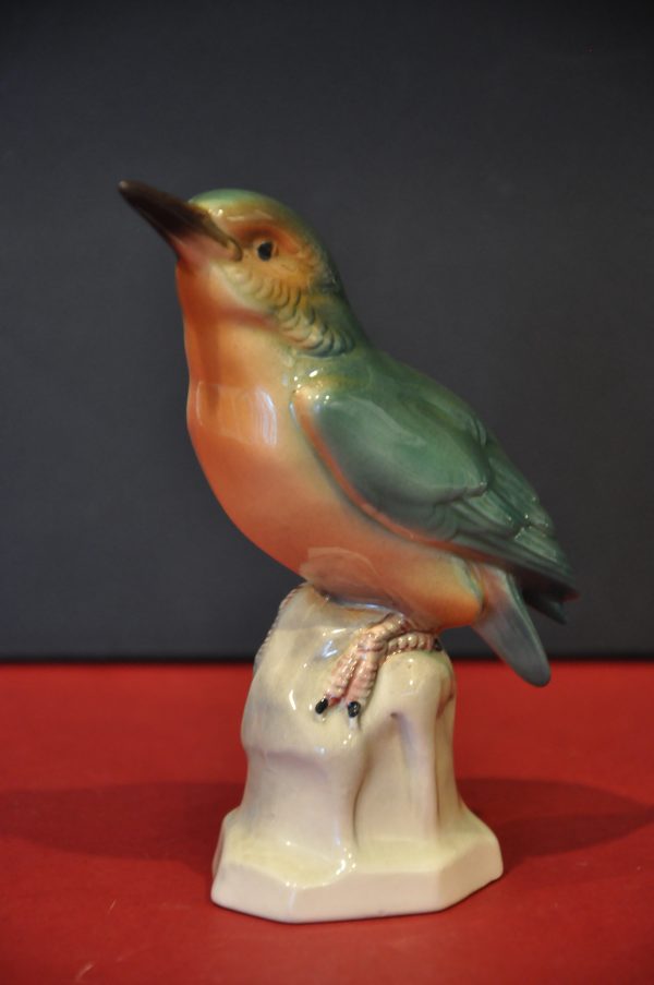 Figurine de Martin-Pêcheur en Porcelaine de Bavière (?)