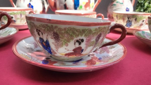 Service à thé Satsuma en porcelaine vintage. – Image 17