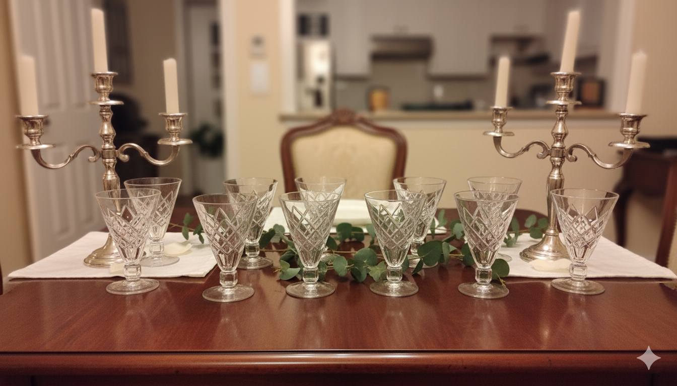 Service de Verres en cristal de la Verrerie Doyen Havre en Belgique – Image 3