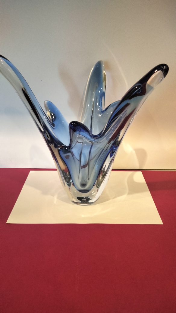Vase Sculpture en Cristal (Attribution Val Saint Lambert) – Image 5