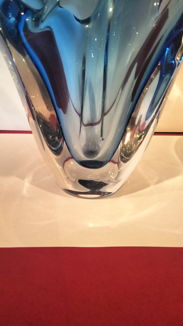 Vase Sculpture en Cristal (Attribution Val Saint Lambert) – Image 4