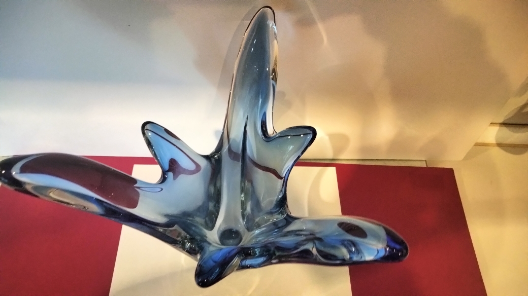 Vase Sculpture en Cristal (Attribution Val Saint Lambert) – Image 3