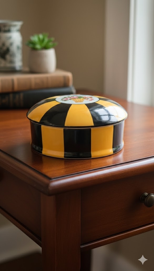 Bonbonnière en Porcelaine de Limoges - Art déco – Image 6