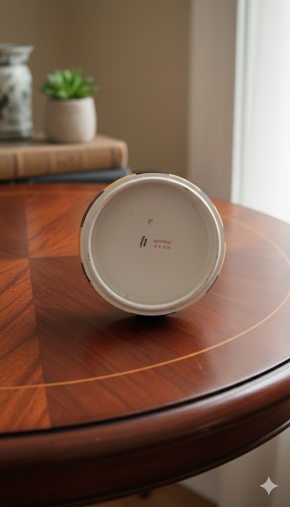 Bonbonnière en Porcelaine de Limoges - Art déco – Image 3