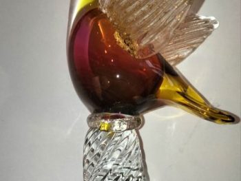 Sculpture Canard Vintage en verre de Murano