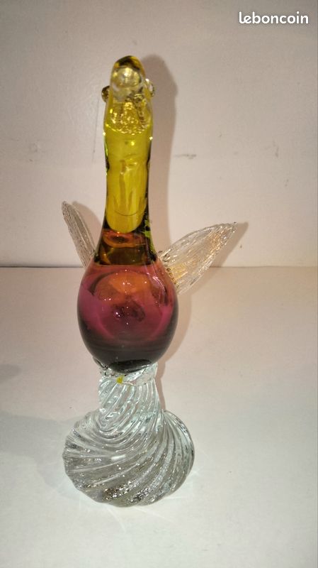 Sculpture Canard Vintage en verre de Murano – Image 6