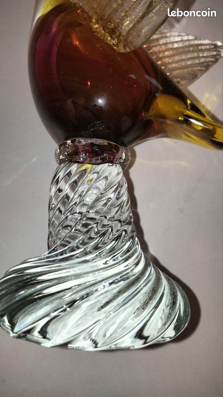 Sculpture Canard Vintage en verre de Murano – Image 4