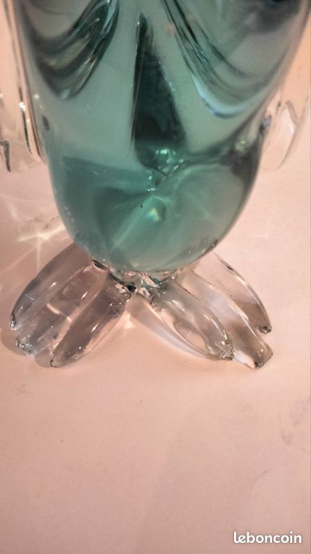Sculpture Canard Élancé en verre de Murano – Technique Sommerso – 21 cm – Image 2