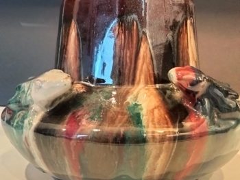 Vase Barbotine Art Nouveau – attribué à Jérôme MASSIER (Vallauris) – années 1910